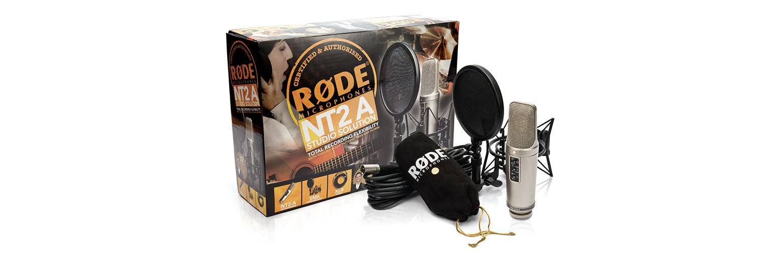 RODE Microphones NT2-A Micro de studio Type de transmission (détails):filaire avec filtre anti-pop, avec câble-1