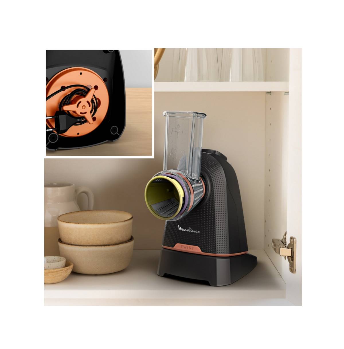 Découpe-légumes 150w Noir Moulinex DK8638E0-4