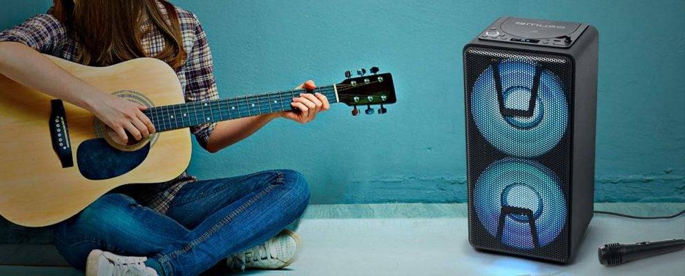 Mini-chaîne 150w Noir Avec Bluetooth Muse m1820dj-0