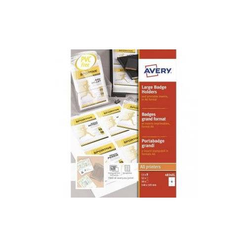 Badge géant Avery sans lacet 148 x 105 mm - Boîte de 50-0