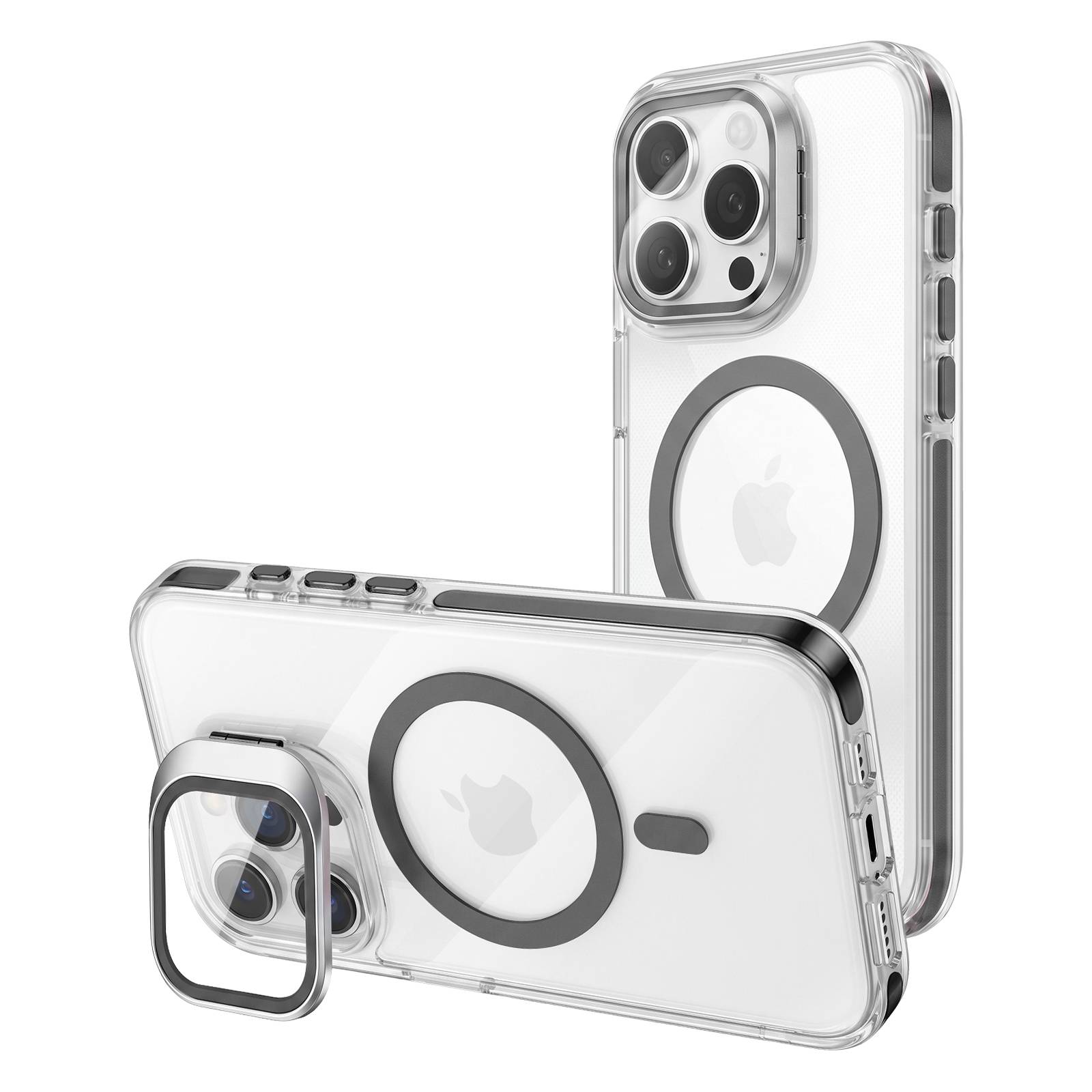 Coque MagSafe pour iPhone 13 Pro Max Série Hooke avec Cache Caméra Stand-3