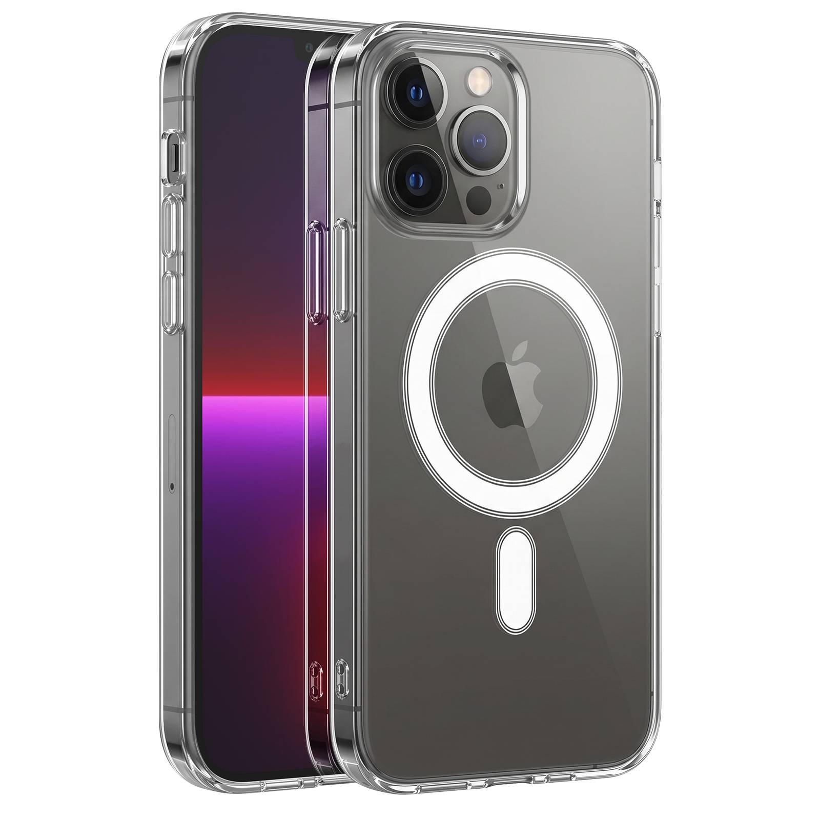 Coque MagSafe pour iPhone 13 Pro Max Design Essentiel avec Coins Renforcés-0