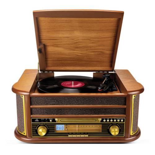 Platine vinyle Rétro multifonction DeLuxe-0