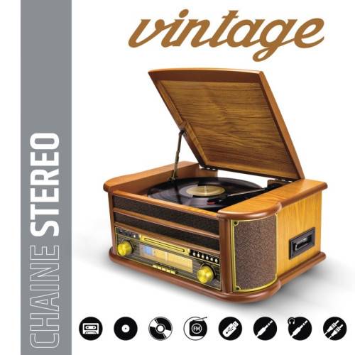 Platine vinyle Rétro multifonction DeLuxe-2