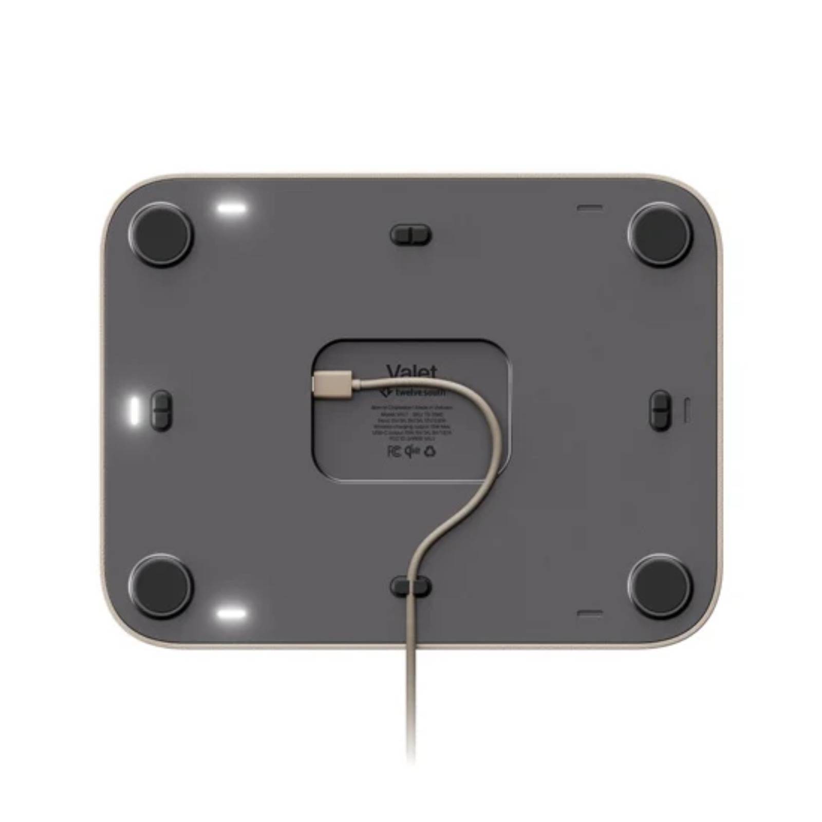 Chargeur sans Fil Qi2 Valet Large 25W avec Port USB-C et Plateau Intégré-1