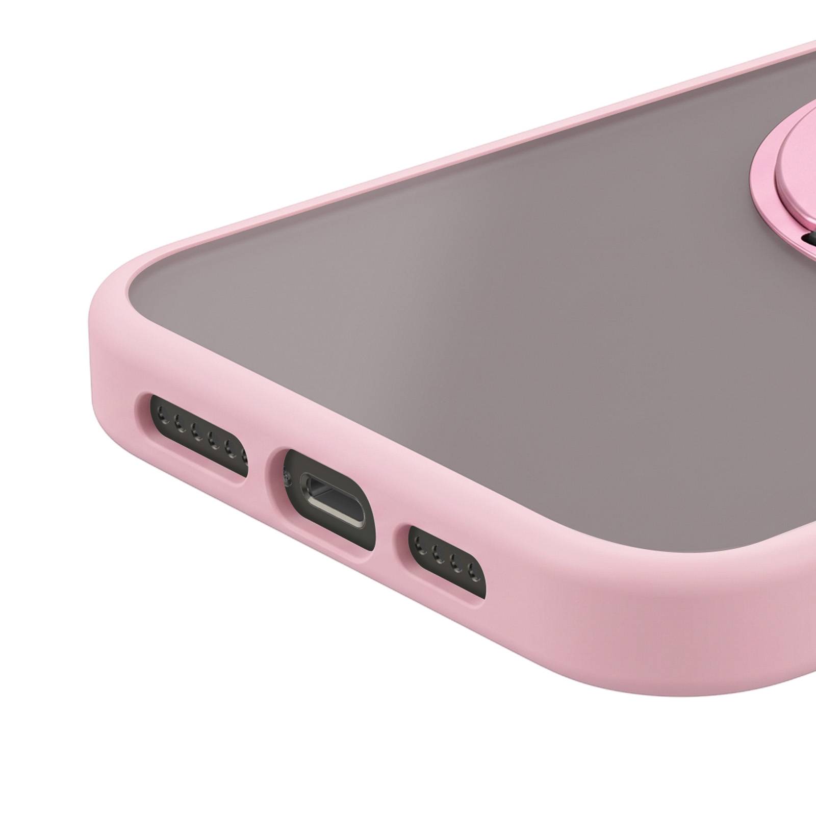 Coque MagSafe pour iPhone 13 Pro Max Design Hybride avec Anneau de Support-4