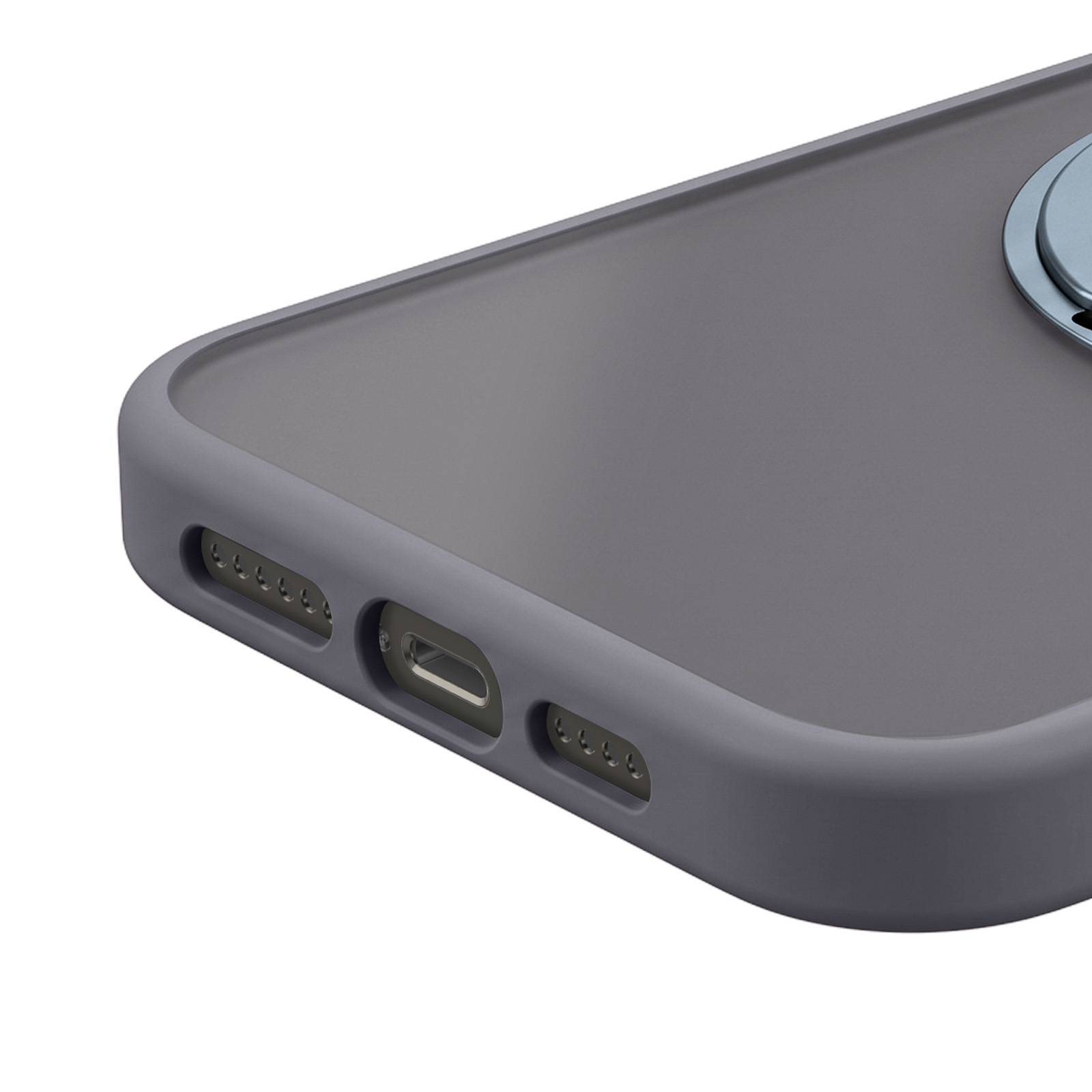 Coque MagSafe pour iPhone 13 Pro Max Design Hybride avec Anneau de Support-4