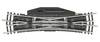 (N) Voie Minitrix T14960 Traversée-jonction double 129.8 mm