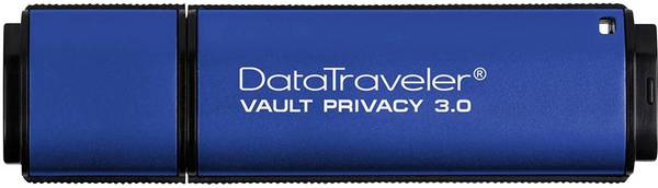 Kingston DataTraveler Vault Privacy 3.0 Clé USB 8 GB bleu DTVP30/8GB USB 3.1 (Gen 1)
