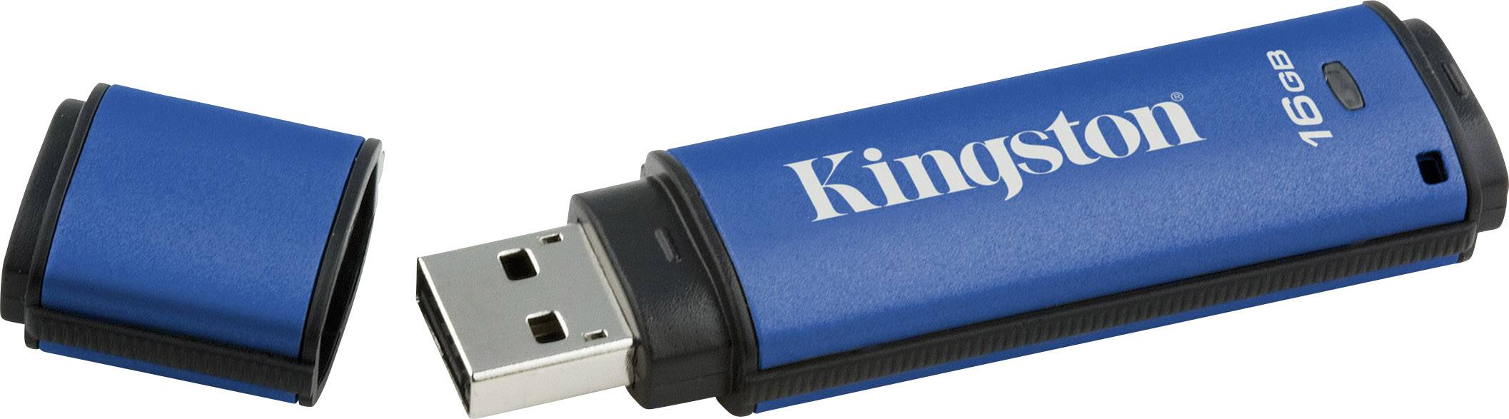 Kingston DataTraveler Vault Privacy 3.0 Clé USB 16 GB bleu DTVP30/16GB USB 3.1 (Gen 1)-1