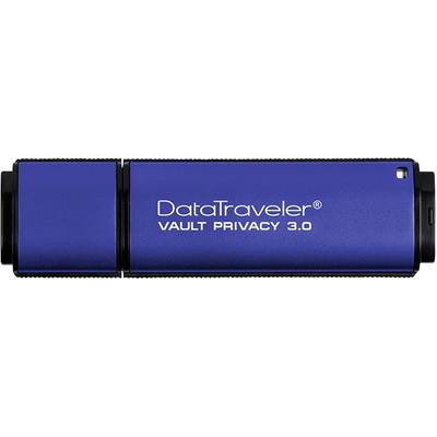 Kingston DataTraveler Vault Privacy 3.0 Clé USB  4 GB bleu DTVP30/4GB USB 3.2 (1è gén.) (USB 3.0)