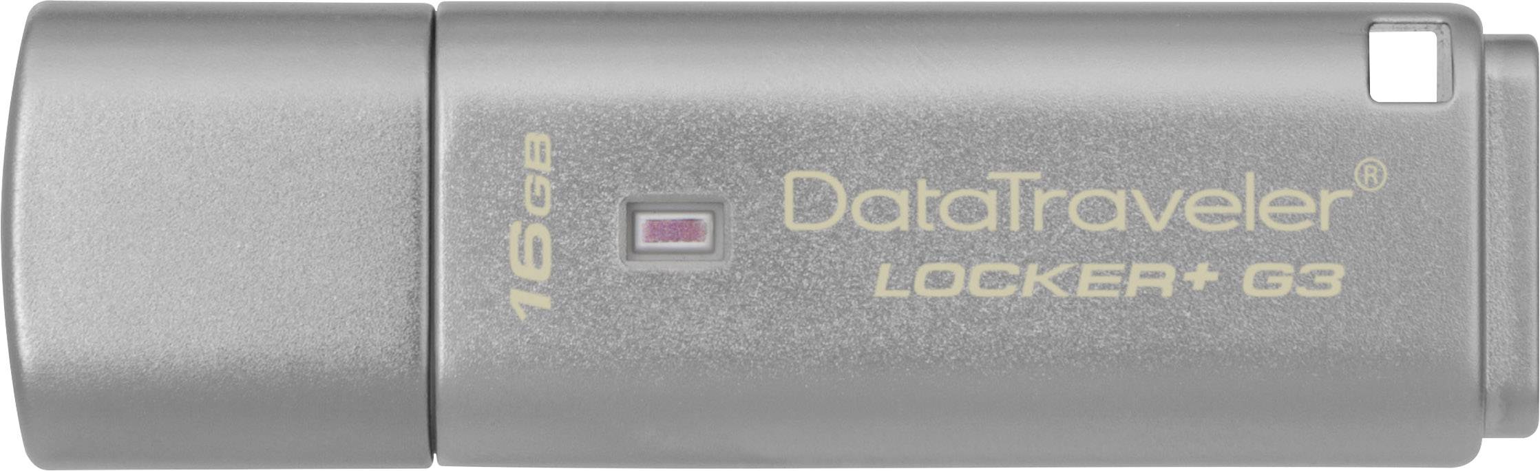 Kingston DataTraveler Locker+ G3 Clé USB 16 GB argent 341854 USB 3.1 (Gen 1)-1