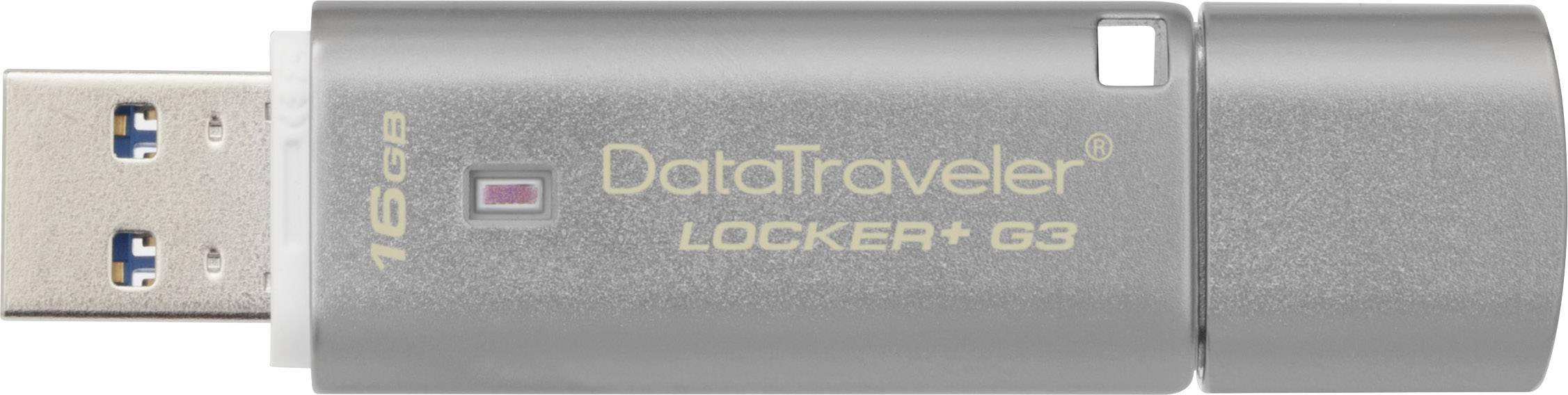 Kingston DataTraveler Locker+ G3 Clé USB 16 GB argent 341854 USB 3.1 (Gen 1)-2