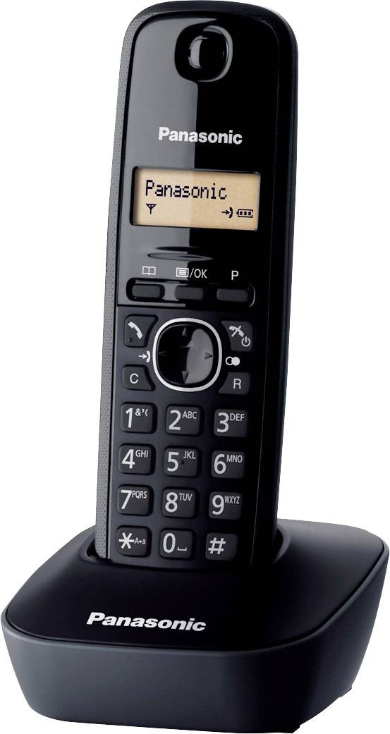 Téléphone Sans Fil Dect Noir Panasonic kxtg1611frh-0