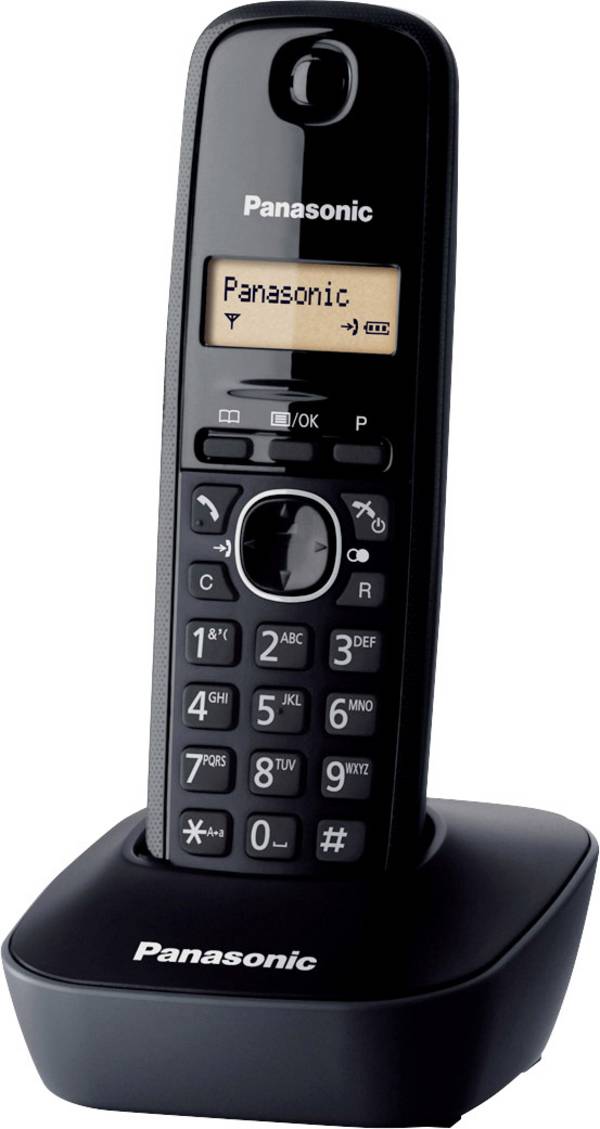 Téléphone Sans Fil Dect Noir Panasonic kxtg1611frh