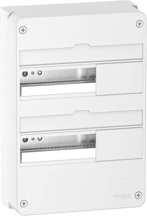 Coffret en saillie RESI9 blanc 2 rangées de 13 modules 90A - SCHNEIDER ELECTRIC - R9H13402