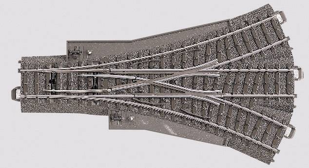Aiguillage triple H0 Longueur: 188.3 mm Rayon:437.5 mm 24.3 ° Märklin 24630 1 pc(s)