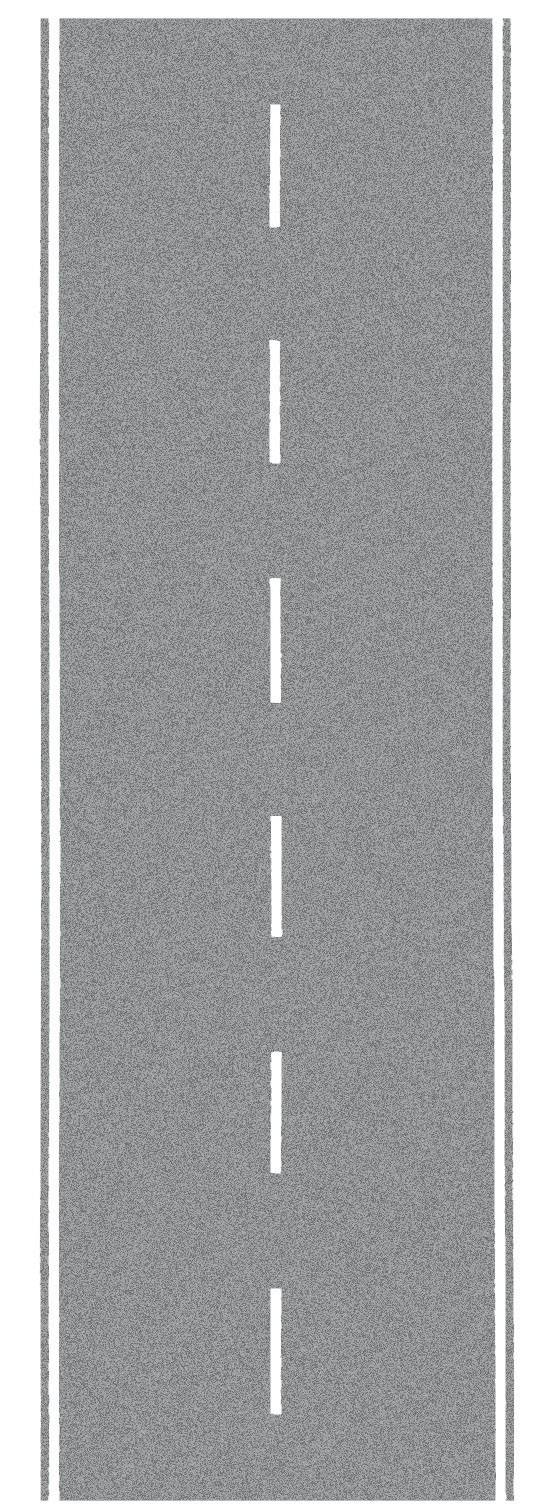 Route nationale asphalte H0, 1 m de long, 80 mm BR