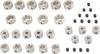 Assortiment de bagues d'arrêt Modelcraft 10200 2 mm, 3 mm, 4 mm, 5 mm, 6 mm