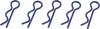 Reely bleu Longueur 15 mm 1:10 5 pc(s)