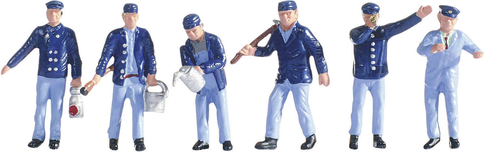Figurines conducteur de locomotive et agents de manœuvre voie NOCH H0 15282