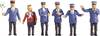 6 Figurines d'officiers de chemin de fer Allemagne NOCH 15265 H0