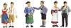 6 Figurines en habit traditionnel H0 NOCH 15578
