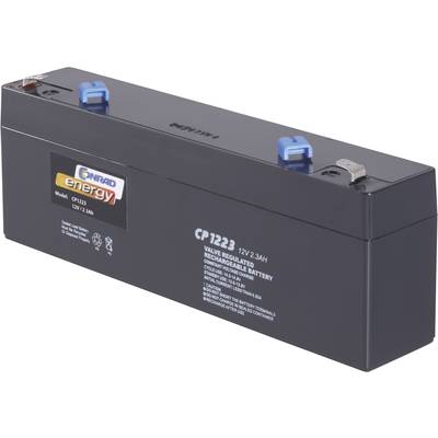 Batterie au plomb 12 V 2.3 Ah Conrad energy CE12V/2,3Ah plomb (AGM) (l x H x P) 177 x 60 x 34 mm cosses plates 4,8 mm sa