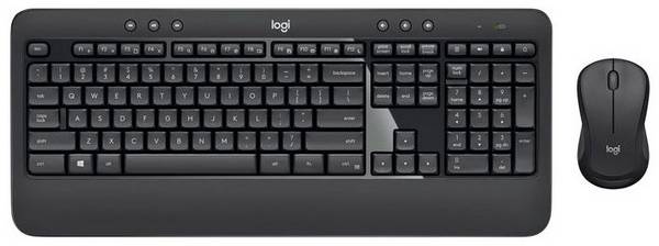 Logitech MK540 Advanced USB, radio Kit souris + clavier protégé contre les infiltrations d'eau suisse, Qwertz noir