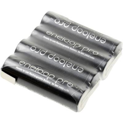 Pack de piles rechargeables 4x LR6 (AA) NiMH Panasonic 134282 4.8 V 2450 mAh