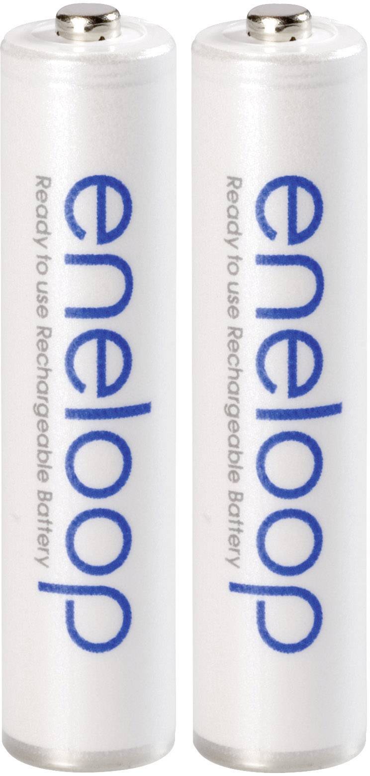2 accus AAA (R03) NiMH 1,2V 800 mAh Sanyo Eneloop