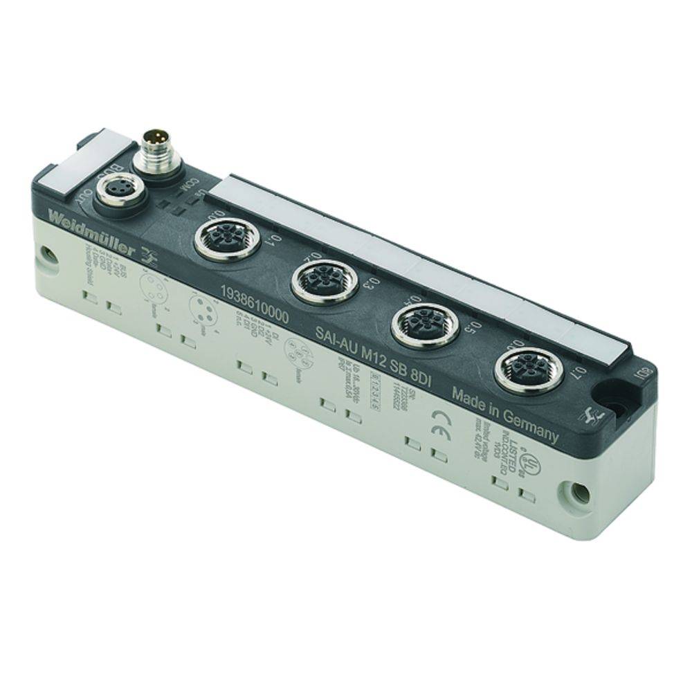 Répartiteur actif M12 filetage métal Weidmüller SAI-AU M12 SB 8DI 1938610000 1 pc(s)