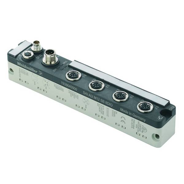 Répartiteur actif M12 filetage métal Weidmüller SAI-AU M12 SB 8DO 2A 1938680000 1 pc(s)