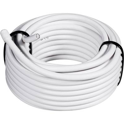 TRU COMPONENTS 1562132 Câble coaxial Ø extérieur: 6.60 mm RG6 /U 75 Ω 65 dB blanc 100 m
