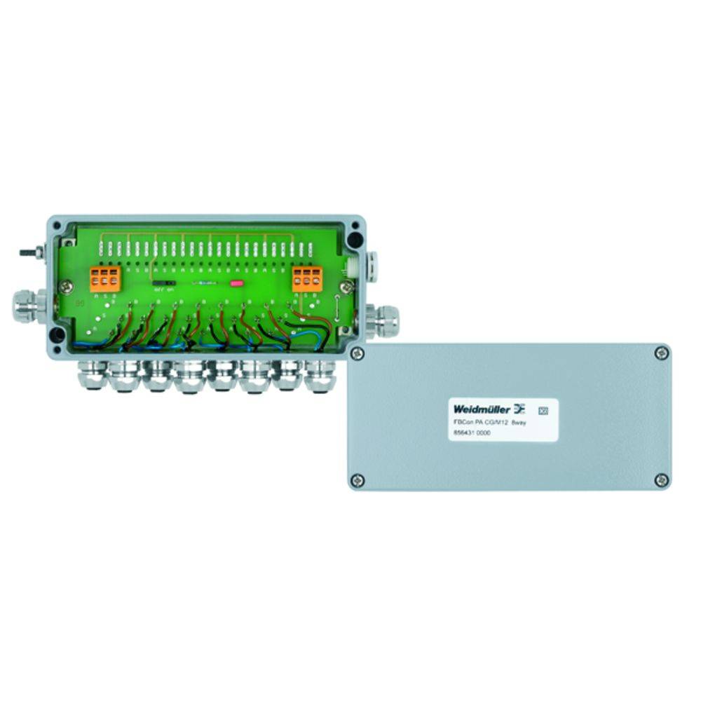Répartiteur passif connecteur standard PROFIBUS-PA EEx(ia) FBCON PA CG/M12 8WAY FBCON PA CG/M12 8WAY Weidmüller Contenu: 1 pc(s)