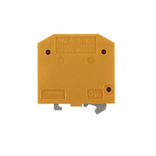 Bloc de jonction de protection Weidmüller AKE 4 0380260000 jaune-vert 100 pc(s)