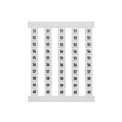 Repères de bornes Weidmüller DEK 5 FSZ 51-60 0460660051 500 pc(s)