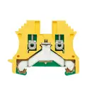Bloc de jonction de protection Weidmüller WPE 2.5 1010000000-100 vert-jaune 100 pc(s)
