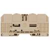 Bloc de jonction de passage Weidmüller WFF 70 1028400000 beige foncé 10 pc(s)