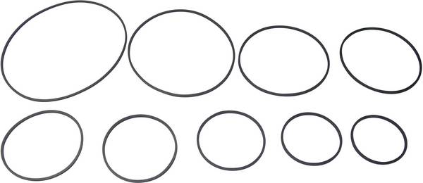 Lot de 10 courroies vidéo carrées 1,2 mm
