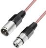 Cable Paccs Xlr Male/Femelle Rouge 1M