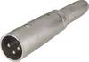 Paccs audio Adaptateur [1x XLR mâle - 1x Jack femelle 6.35 mm] argent