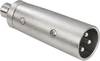 Paccs audio Adaptateur [1x XLR mâle - 1x Cinch-RCA femelle] argent