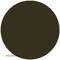 Un cercle de couleur marron foncé sur un fond blanc.