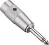 Paccs audio Adaptateur [1x XLR mâle - 1x Jack mâle 6.35 mm] argent