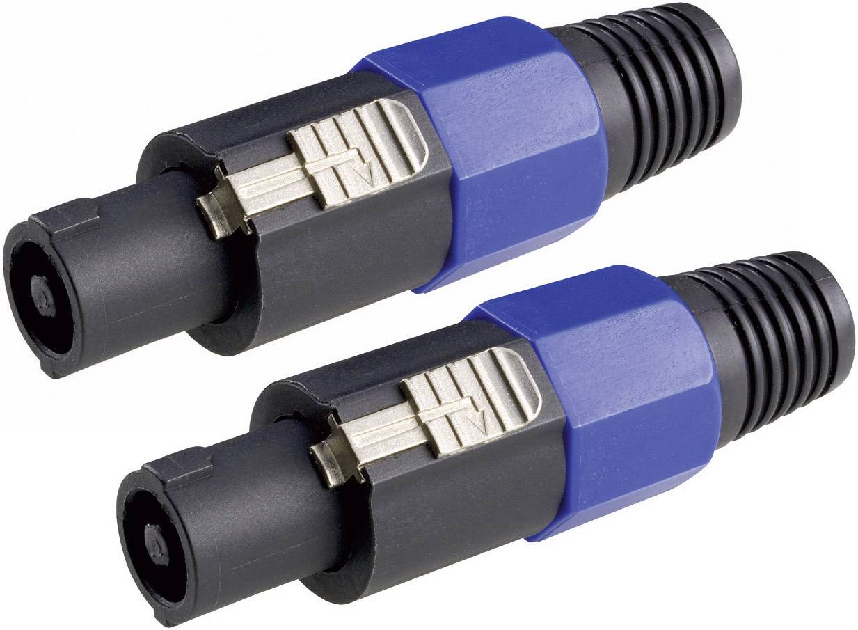 Lot de 2 fiches mâles de haut parleur Speakon Paccs Conrad.fr