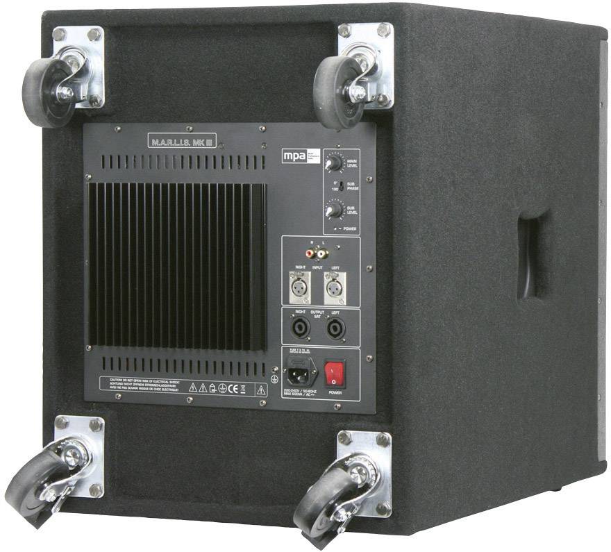 mpa M.A.R.L.I.S. Subwoofer Subwoofer PA actif 38 cm 15 pouces 400 W 1 pc(s)-1
