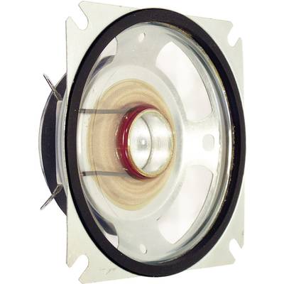 Haut-parleur sans boîtier, vu de dessus. La membrane et la coupole centrale sont visibles.