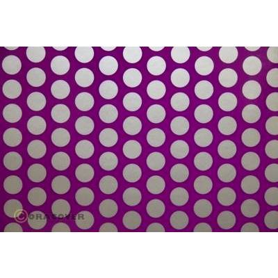 Des points blancs sur un fond magenta forment un motif régulier et uniformément réparti.