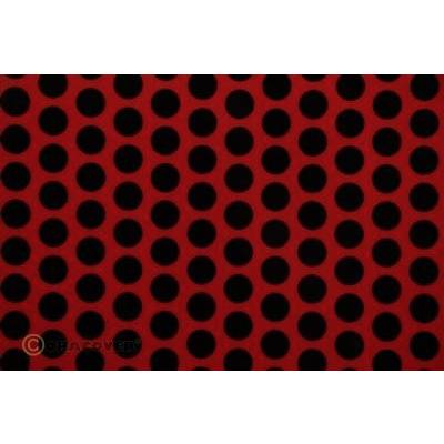 Oracover 41-023-071-002 Film à repasser Fun 1 (L x l) 2 m x 60 cm rouge Ferrari-noir
